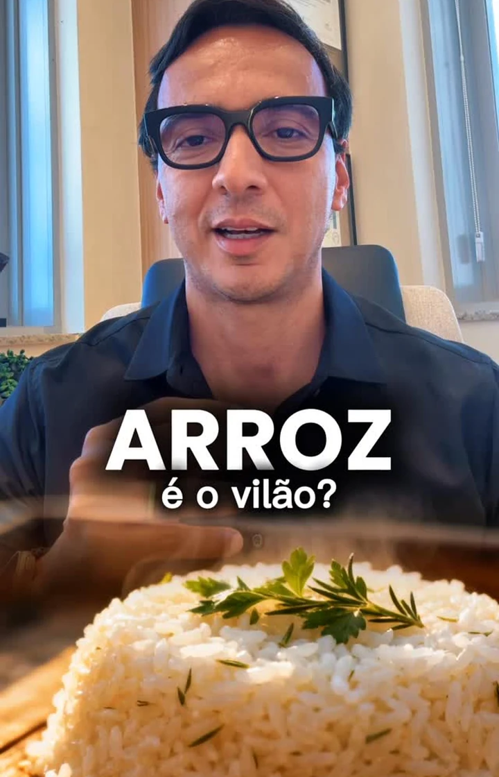 Fernando Villa Verde falando sobre arroz